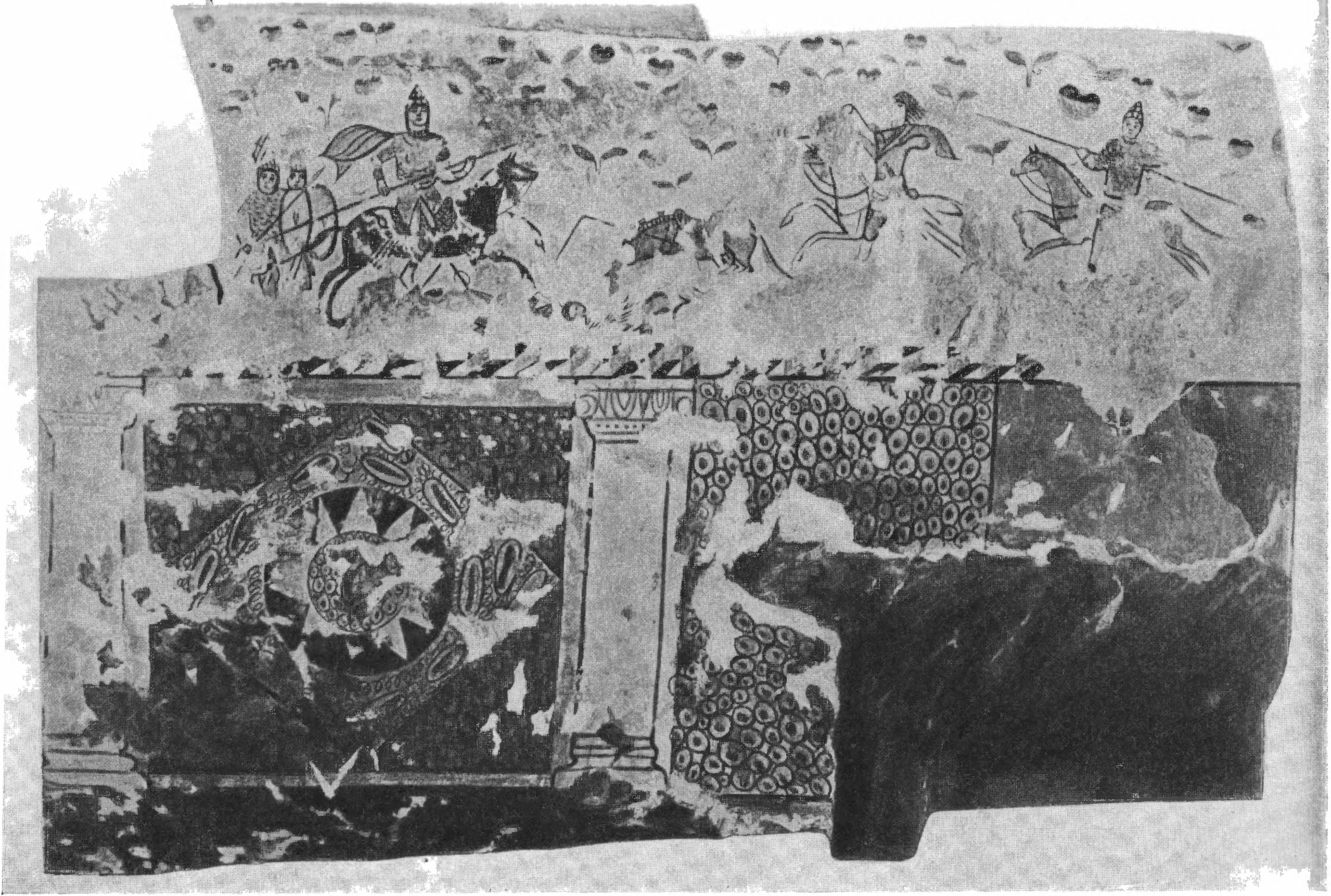 32. Роспись керченского склепа 1872 г. Конный бой 32. Роспись керченского склепа 1872 г. Конный бой
