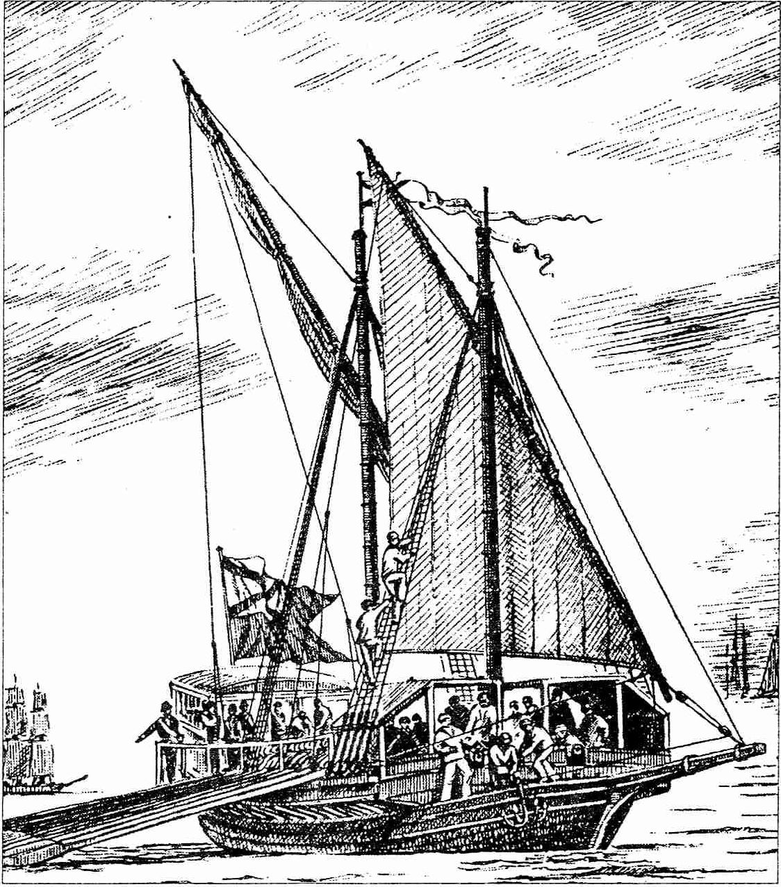 Скампавея Балтийского флота. 1713 г. Построена «турецким маниром» (т.е. по «турецкой препорции»). Художник А.В. Карелов. Этот тип скампавей оказался очень удачным. В 1711—1714 гг. в России было построено 123 таких скампавеи. Последнее позволяет сделать вывод о том, что турки в XVII в. достигли существенных успехов в развитии своего гребного флота. Этот рисунок дает возможность представить облик и турецких судов данного вида Скампавея Балтийского флота. 1713 г. Построена «турецким маниром» (т.е. по «турецкой препорции»). Художник А.В. Карелов. Этот тип скампавей оказался очень удачным. В 1711—1714 гг. в России было построено 123 таких скампавеи. Последнее позволяет сделать вывод о том, что турки в XVII в. достигли существенных успехов в развитии своего гребного флота. Этот рисунок дает возможность представить облик и турецких судов данного вида