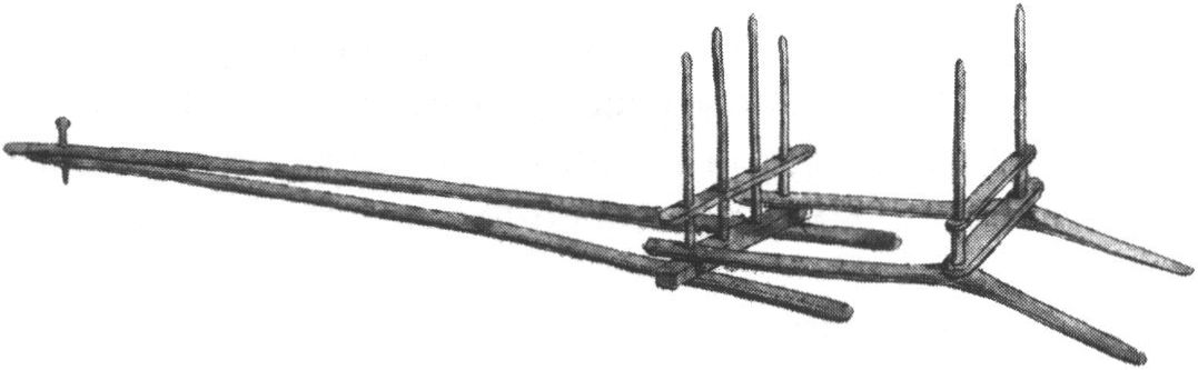 Горная волокуша. Из: Pallas, 1801 Горная волокуша. Из: Pallas, 1801