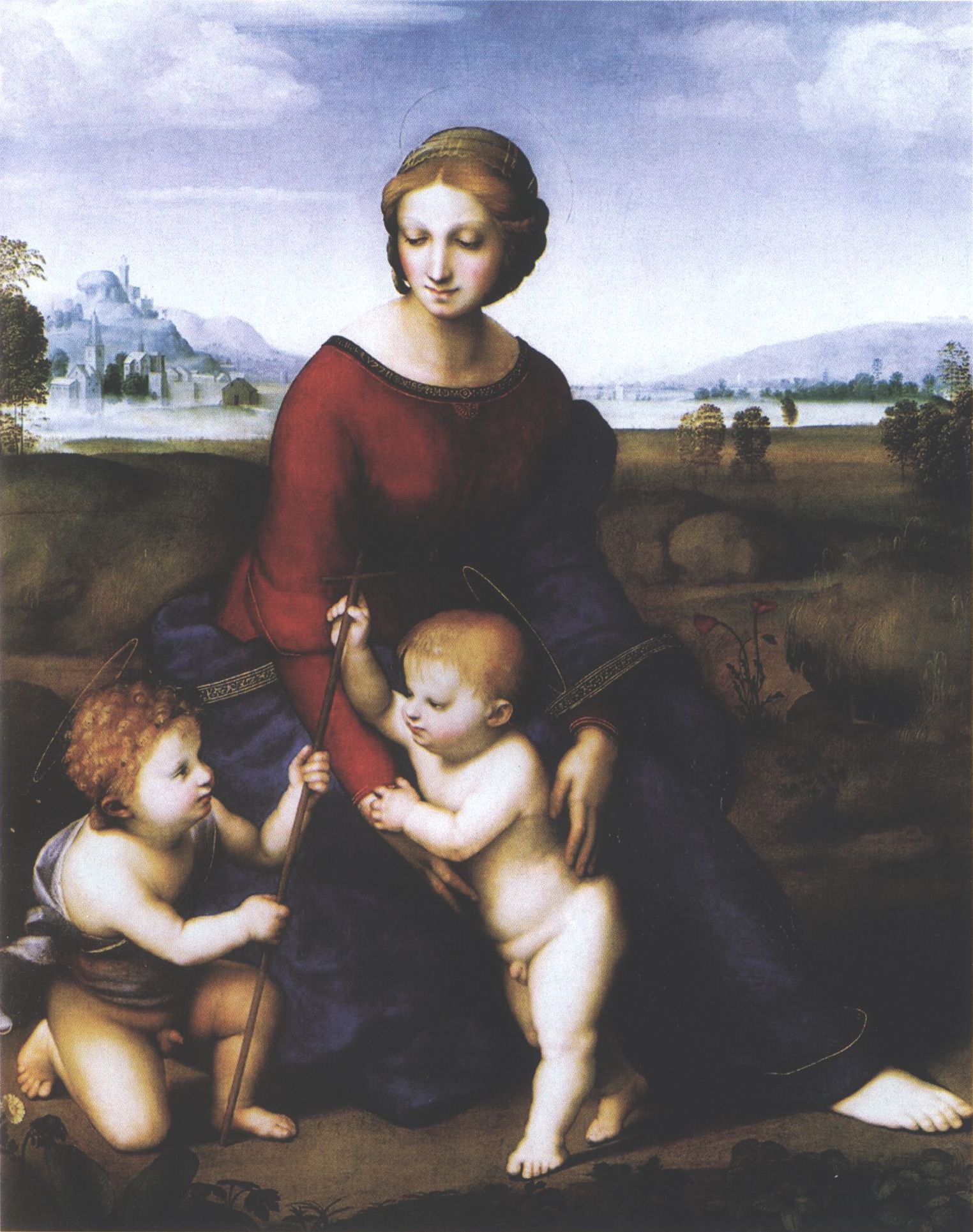 Рафаэль Санти. Мадонна в зелени (Мадонна Бельведерская). Доска, масло. 1506 г. Музей истории искусств, Вена Рафаэль Санти. Мадонна в зелени (Мадонна Бельведерская). Доска, масло. 1506 г. Музей истории искусств, Вена
