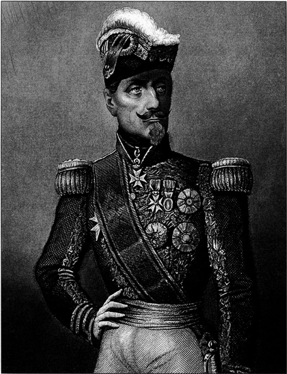 Маршал Сент-Арно. Французский главнокомандующий, сделавший себе имя во время подавления беспорядков в колониальных владениях на севере Африки, оказался трудным для взаимодействия коллегой Раглана. В нетерпении он велел сниматься с якоря еще до того, как основные силы объединенной армады изготовились к отплытию из Болгарии, потом же, однако, по непонятным причинам возжелал отложить высадку до 1855 г., хотя весь союзнический флот уже находился на пути в Крым. Через некоторое время после битвы при Альме он подцепил холеру и не принял видимого участия в спорах в отношении того, стоит или нет осуществлять «фланговый марш». Сент-Арно скончался вскоре после того, как союзники вышли к нагорью южнее Севастополя. (Дэвид Пол) Маршал Сент-Арно. Французский главнокомандующий, сделавший себе имя во время подавления беспорядков в колониальных владениях на севере Африки, оказался трудным для взаимодействия коллегой Раглана. В нетерпении он велел сниматься с якоря еще до того, как основные силы объединенной армады изготовились к отплытию из Болгарии, потом же, однако, по непонятным причинам возжелал отложить высадку до 1855 г., хотя весь союзнический флот уже находился на пути в Крым. Через некоторое время после битвы при Альме он подцепил холеру и не принял видимого участия в спорах в отношении того, стоит или нет осуществлять «фланговый марш». Сент-Арно скончался вскоре после того, как союзники вышли к нагорью южнее Севастополя. (Дэвид Пол)
