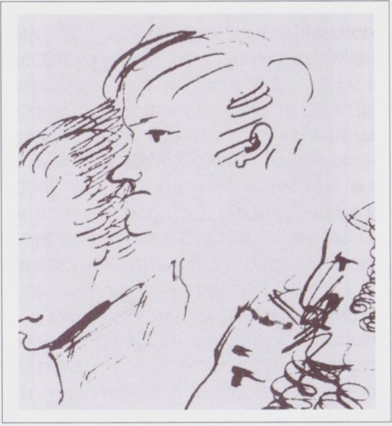 К.Ф. Рылеев. Рисунок А.С. Пушкина К.Ф. Рылеев. Рисунок А.С. Пушкина