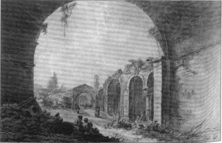 Балтазар де ла Траверс. 1798 г. Вид на руины медресе в Старом Крыму Балтазар де ла Траверс. 1798 г. Вид на руины медресе в Старом Крыму
