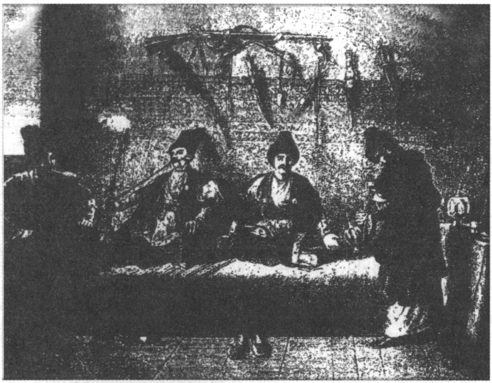 Кейф в татарской кофейне. Гравюра середины XIX в Кейф в татарской кофейне. Гравюра середины XIX в