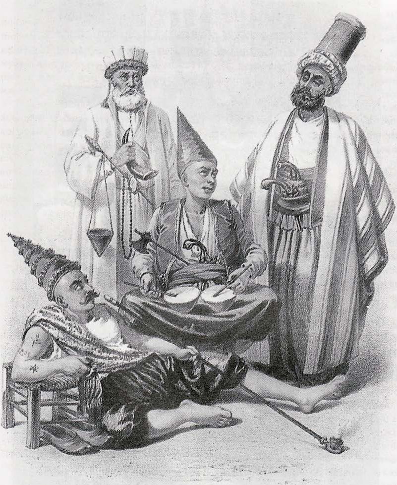 Дервиш и шут сидят, начальник кавалерии, глава ордена дервишей и бродячих факиров Дервиш и шут сидят, начальник кавалерии, глава ордена дервишей и бродячих факиров