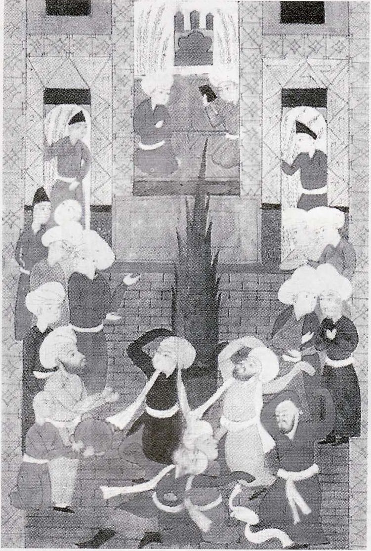 Пляска дервишей. Миниатюра. XIX в. Пляска дервишей. Миниатюра. XIX в.