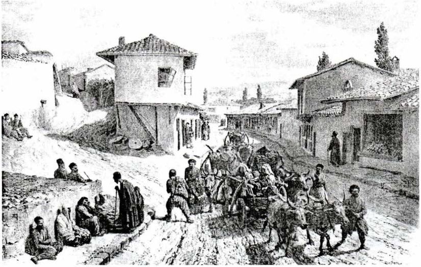 Главная улица в Бахчисарае. А. Раффе Главная улица в Бахчисарае. А. Раффе