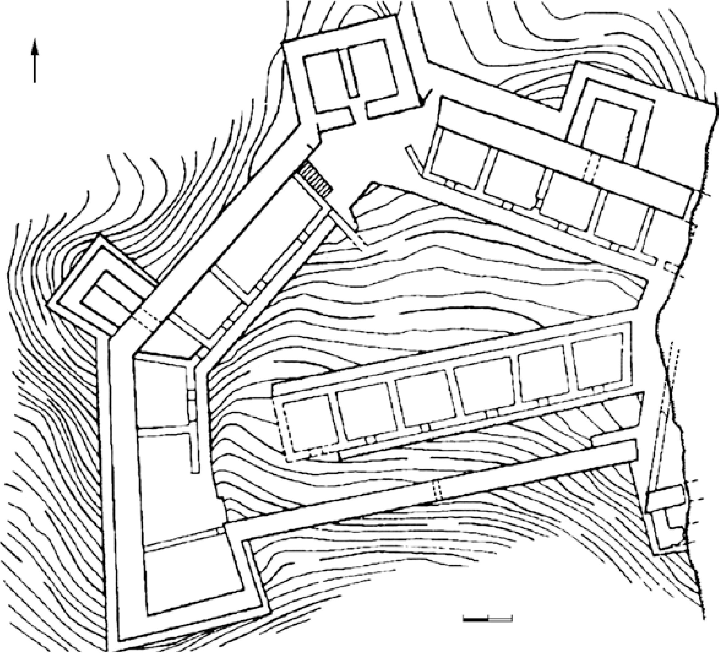 Рис. 111. Кутлакская крепость. План по С.Б. Ланцову Рис. 111. Кутлакская крепость. План по С.Б. Ланцову